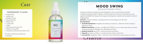 R+Co Mood Swing Straightening Spray - Frizz Control & Shine | 124 ml (4.2 oz)