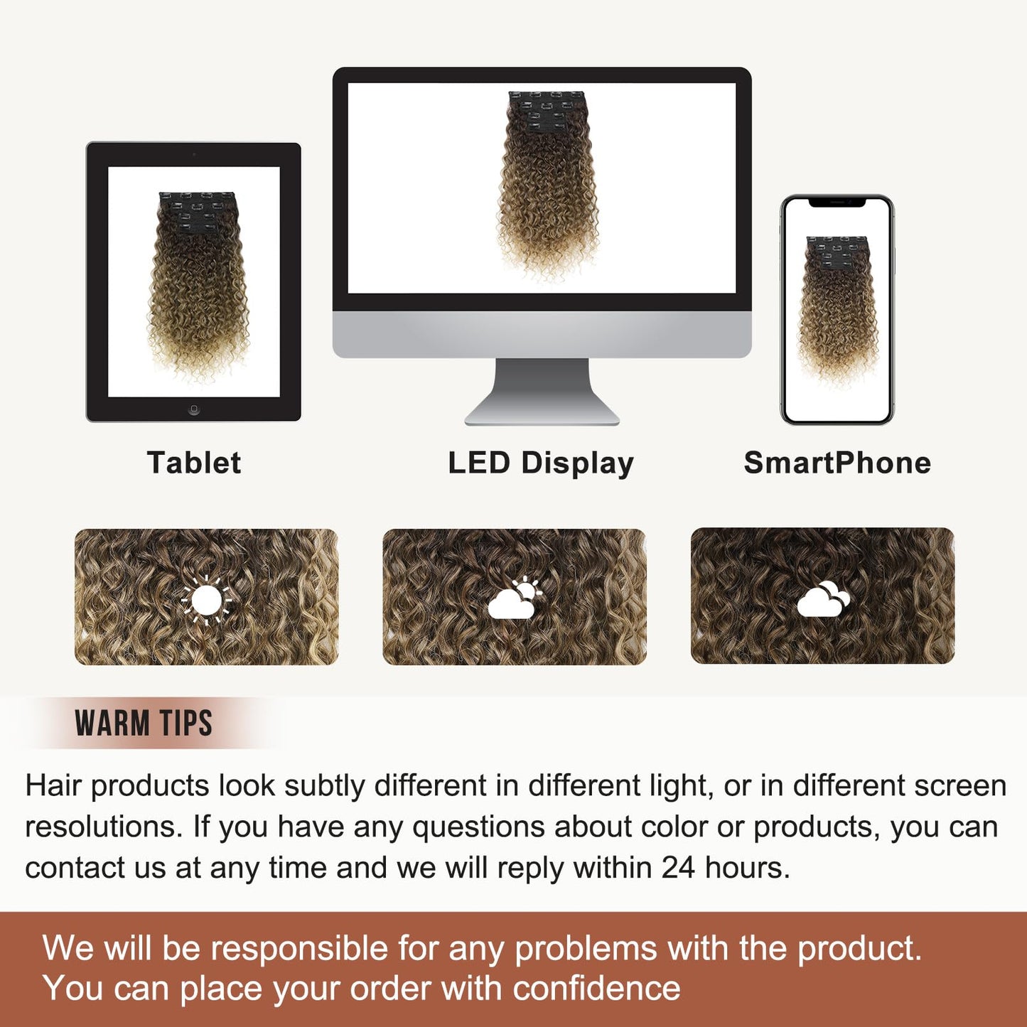 Clip in Hair Extensions, FLUFYMOOZ 4PC 100％ Pure Protein Silk Hair Extensions Long Soft Natural Hairpiece 20 Inch Curly Hair Extension for Women (Dark Brown to Medium Brown Light Roots)