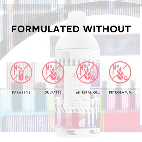 R+Co ANALOG Cleansing Foam Conditioner - Lightweight, Softening & Frizz-Reducing Formula for All Hair Types