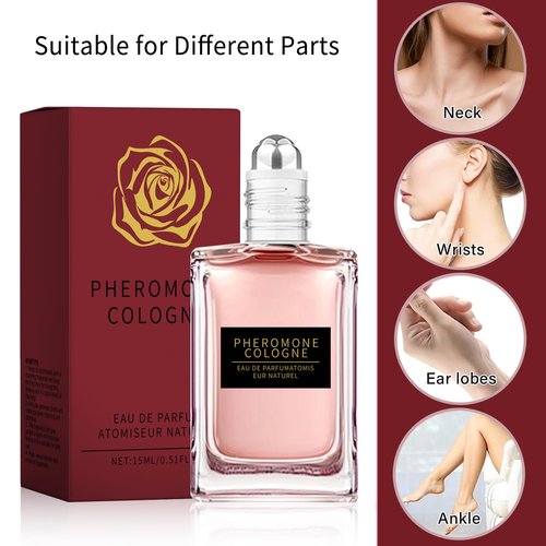 Pheromone Perfume for Women, Long-Lasting Roll-On Pheromone Perfume Oil Fragrance, Original Strong Travel Fragrance