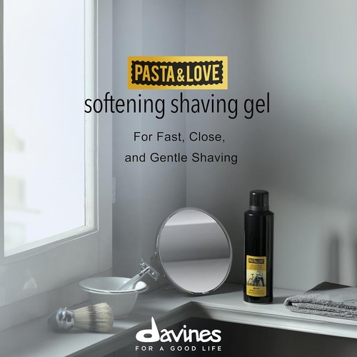 Davines Pasta & Love Shaving Gel - Softening Formula for Close, Comfortable Shave | 6.76 Fl Oz