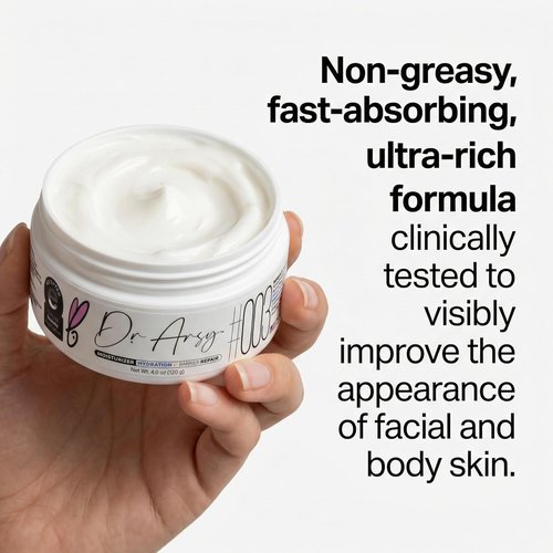 Moisturizer #003 Hydrating Face & Body Cream for Dry, Sensitive, Eczema-Prone Skin - Fast Absorbing, Fragrance-Free, Vegan | 120g