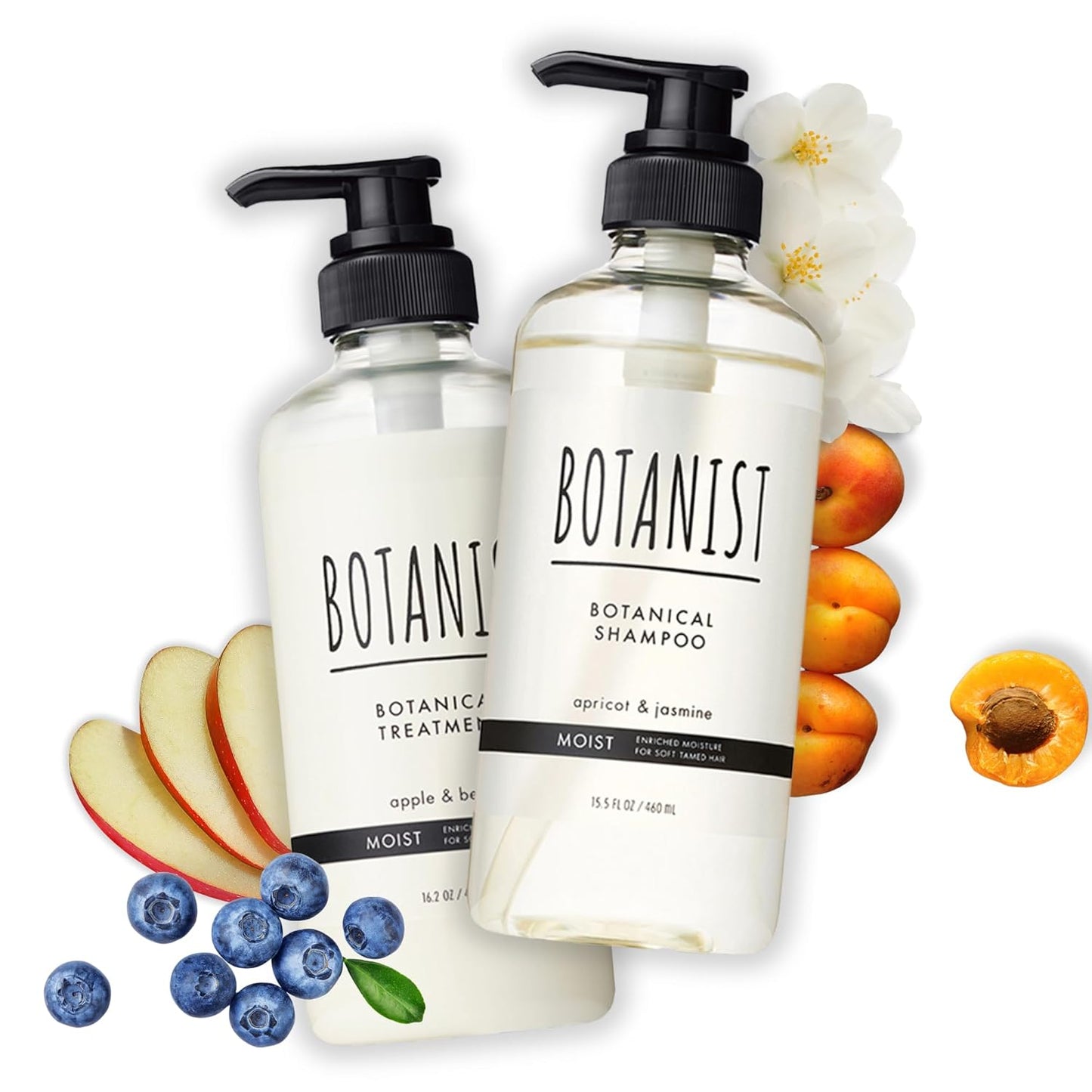 BOTANIST Keratin Shampoo & Conditioner Set - Argan Oil for Frizzy Hair | 31.7 Fl Oz, Sulfate-Free