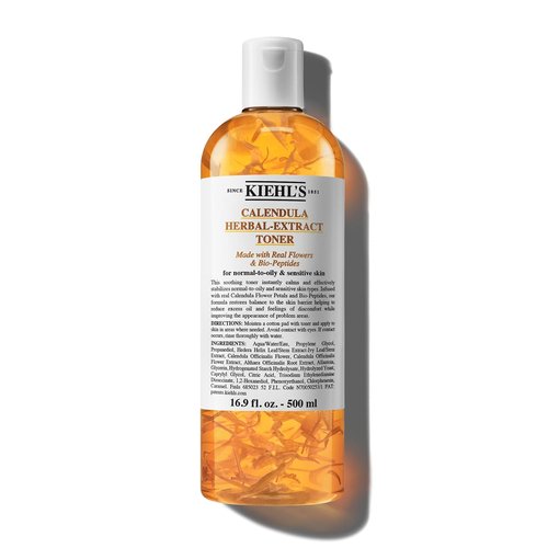 Kiehl's Calendula Herbal Extract Toner - Soothing Alcohol-Free Facial Toner for Oily Skin, 8.4 Fl Oz