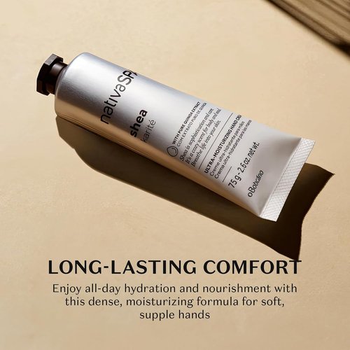 Nativa SPA by O Boticário - Shea Ultra-Moisturizing Hand Cream | Deeply Nourishing with Shea Butter & Quinoa Oil, 2.6 Oz