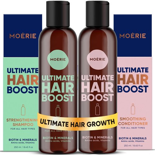 Moerie Hair Growth Shampoo & Conditioner | Biotin & Rosemary Formula for Thinning Hair – Promotes Regrowth