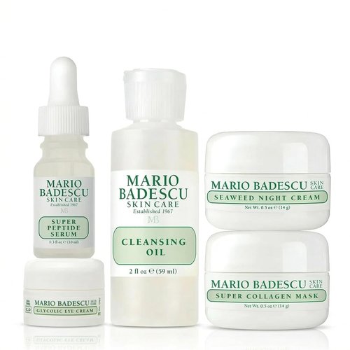 Mario Badescu Good Skin Is Forever 5-Piece Set - Hydrating Cleansing Oil, Peptide Serum, Night Cream & More