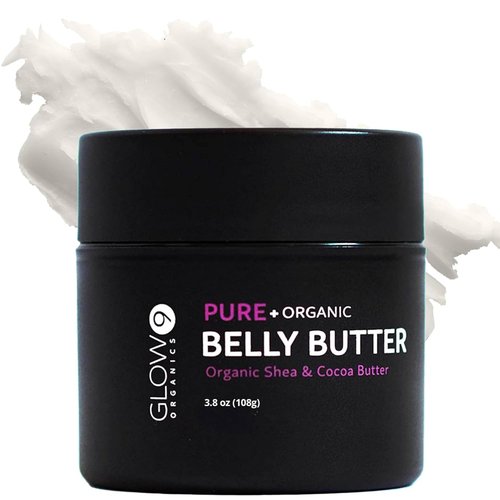 Glow Organics Belly Butter - Nourishing Stretch Mark Cream for Pregnancy | 8 oz
