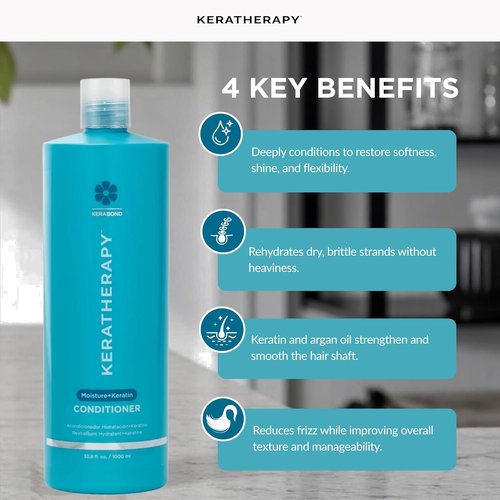 Keratherapy Moisture Conditioner - Hydrating & Moisturizing Formula for Dry Hair | 33.8 fl. oz.