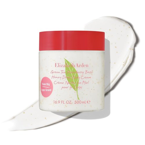 Elizabeth Arden Green Tea Strawberry Basil Honey Drops - Hydrating Body Cream, 16.9 fl oz