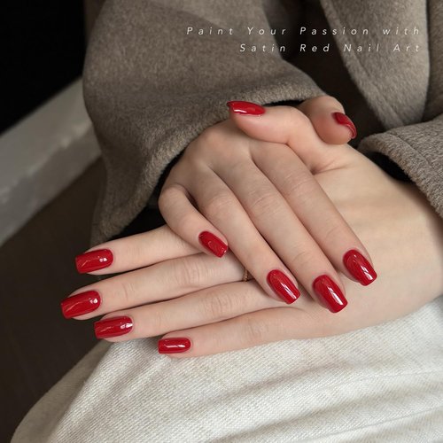 GAOY Red Gel Nail Polish, 16ml Soak Off Gel Polish, UV Light Cure for Nail Art DIY Manicure at Home, 1976 Satin Red