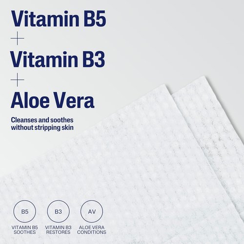 Cetaphil Face & Body Wipes - Gentle Cleansing Cloths for Sensitive Skin | 50 Count Twin Pack