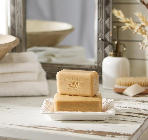 Pre de Provence | Artisanal French Moisturizing Soap Bar - Shea Butter Enriched, Honey Almond, 5.3 Ounce