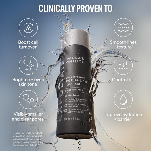 Paula's Choice Skin Perfecting 2% BHA Liquid Exfoliant - Salicylic Acid Facial Polish for Pores & Fine Lines