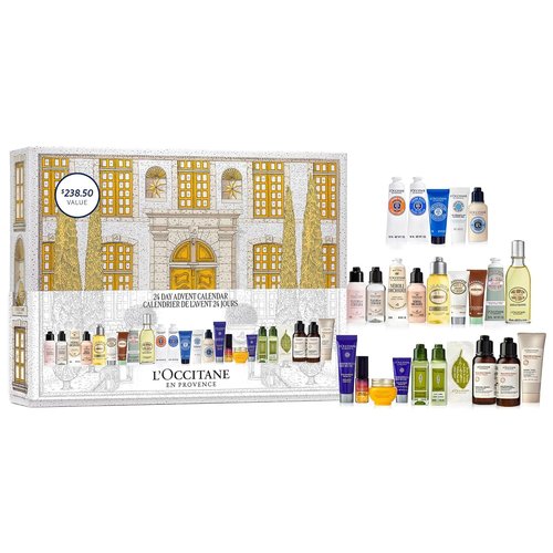 L'OCCITANE Advent Calendar - 24-Piece Luxury Beauty Gift Set with Skincare, Hair, Body & Fragrance Minis