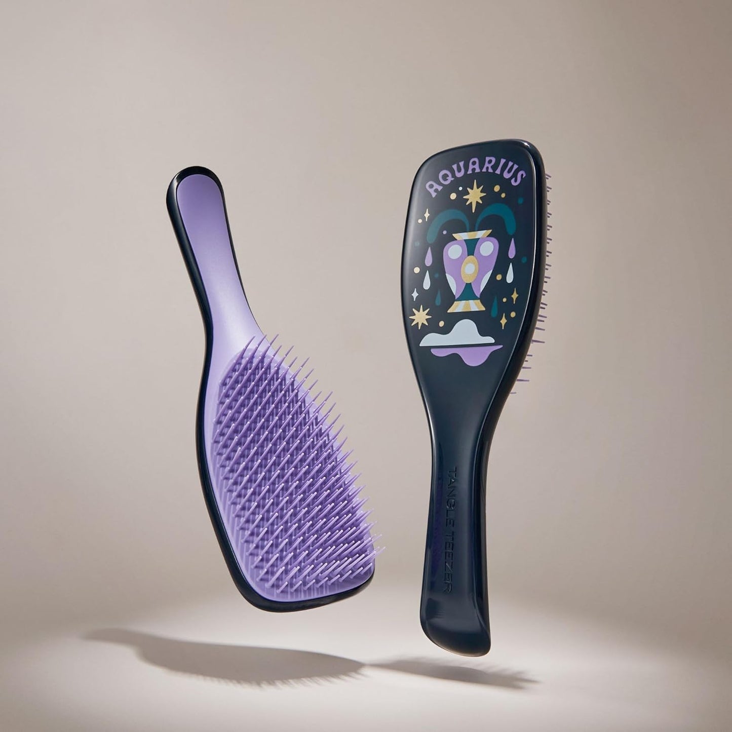 Tangle Teezer Zodiac Ultimate Detangler Hairbrush - Eliminates Knots & Reduces Breakage | Aquarius Design