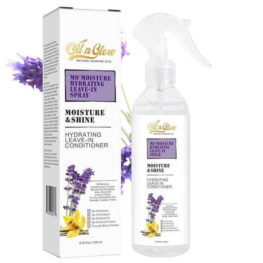 Skiennix Lightweight Leave-In Conditioner Spray - Rosemary & Castor Oil for Type 2-4 Hair | 8.45 Fl. Oz