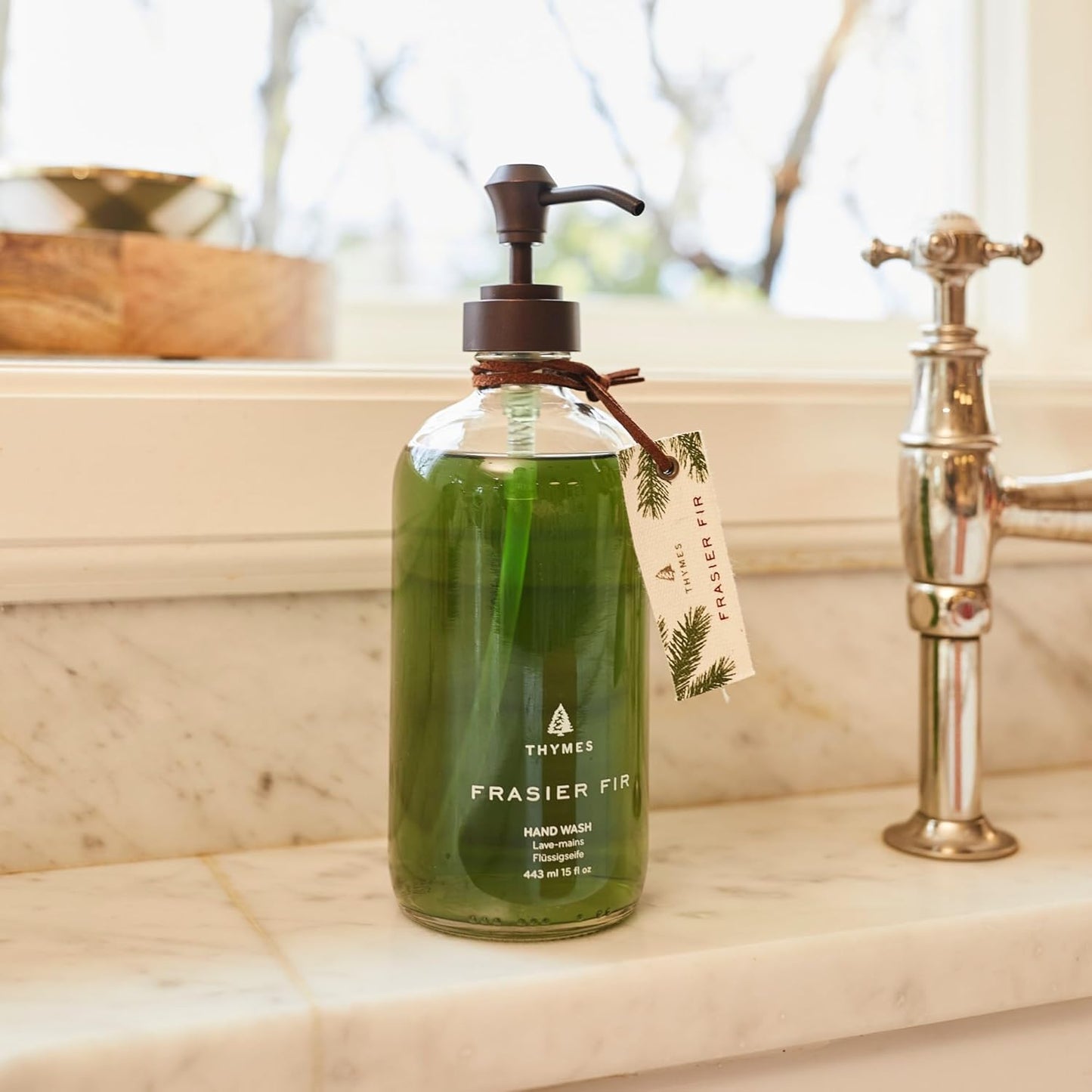 Thymes Hand Wash - Frasier Fir Scent - 15 Fl Oz | Luxurious Moisturizing Formula