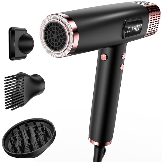 Skiennix Dual Voltage Ionic Hair Dryer - 1875W Fast Drying, Lightweight & Low Noise, Travel Ready