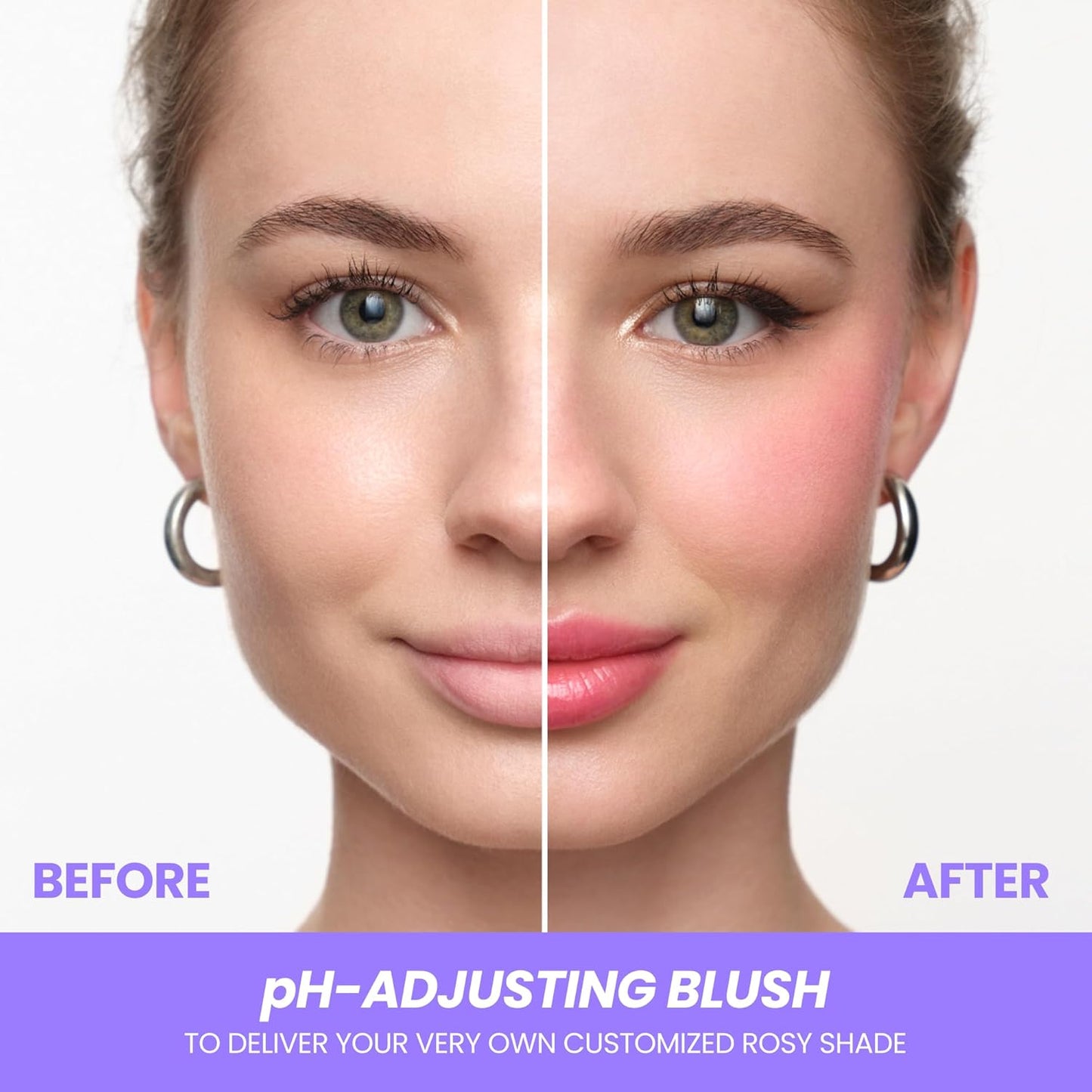 Wonderskin Cream Blush Stick - pH-Activated Multi-Use Blush for Cheeks & Lips | Cooling Color-Adjusting Formula