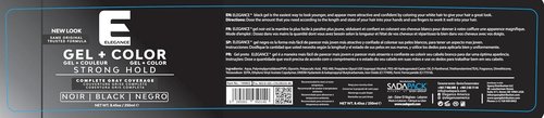 Regine Switzerland Hair Styling Gel - Strong Hold, Elegant Black Color, 8.45 Oz