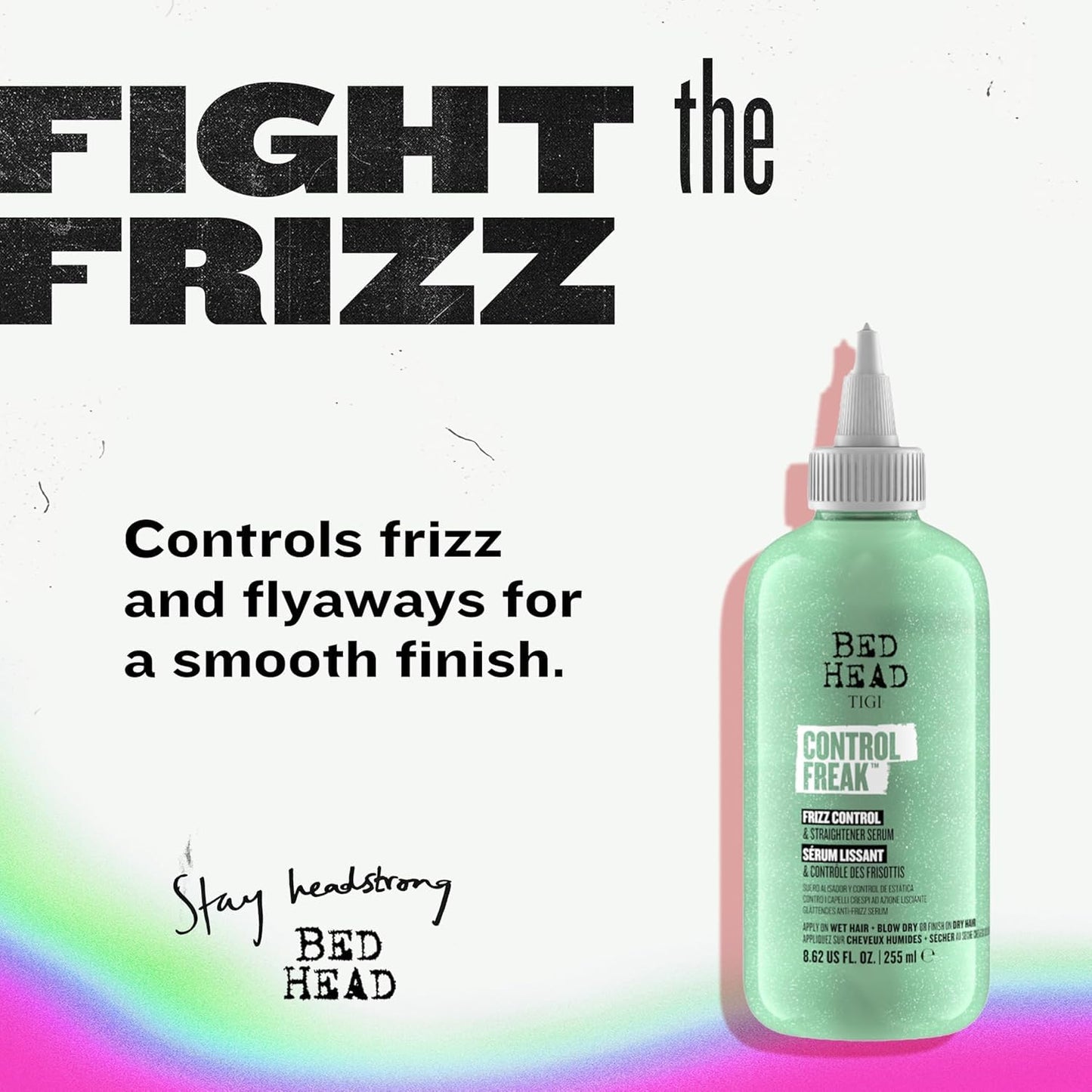 TIGI Hair Serum - Control Freak for Curly & Frizzy Hair | 8.62 Fl Oz Hair Care Solution