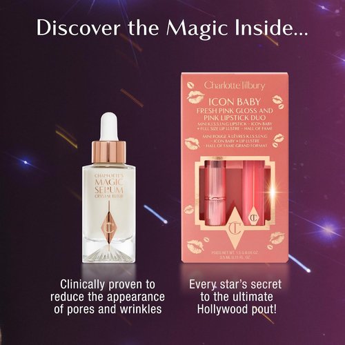Charlotte Tilbury Magic Serum Crystal Elixir - Firming Peptide Serum for Face & Neck - Ideal for Gifting & Makeup
