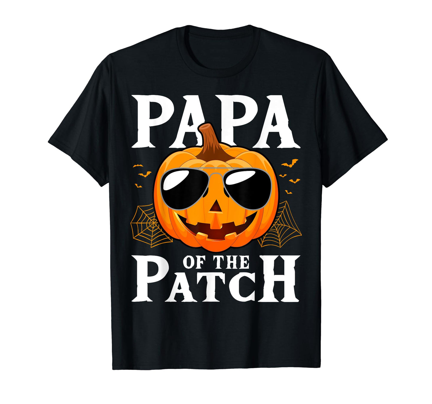 Mens Pumpkin Papa Of The Patch Family Halloween Costume T-Shirt