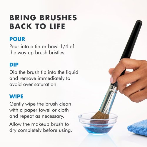 Cinema Secrets Makeup Brush Cleaner Kit - Professional Quick-Dry Cleanser & Cleansing Tin - Removes Waterproof Makeup