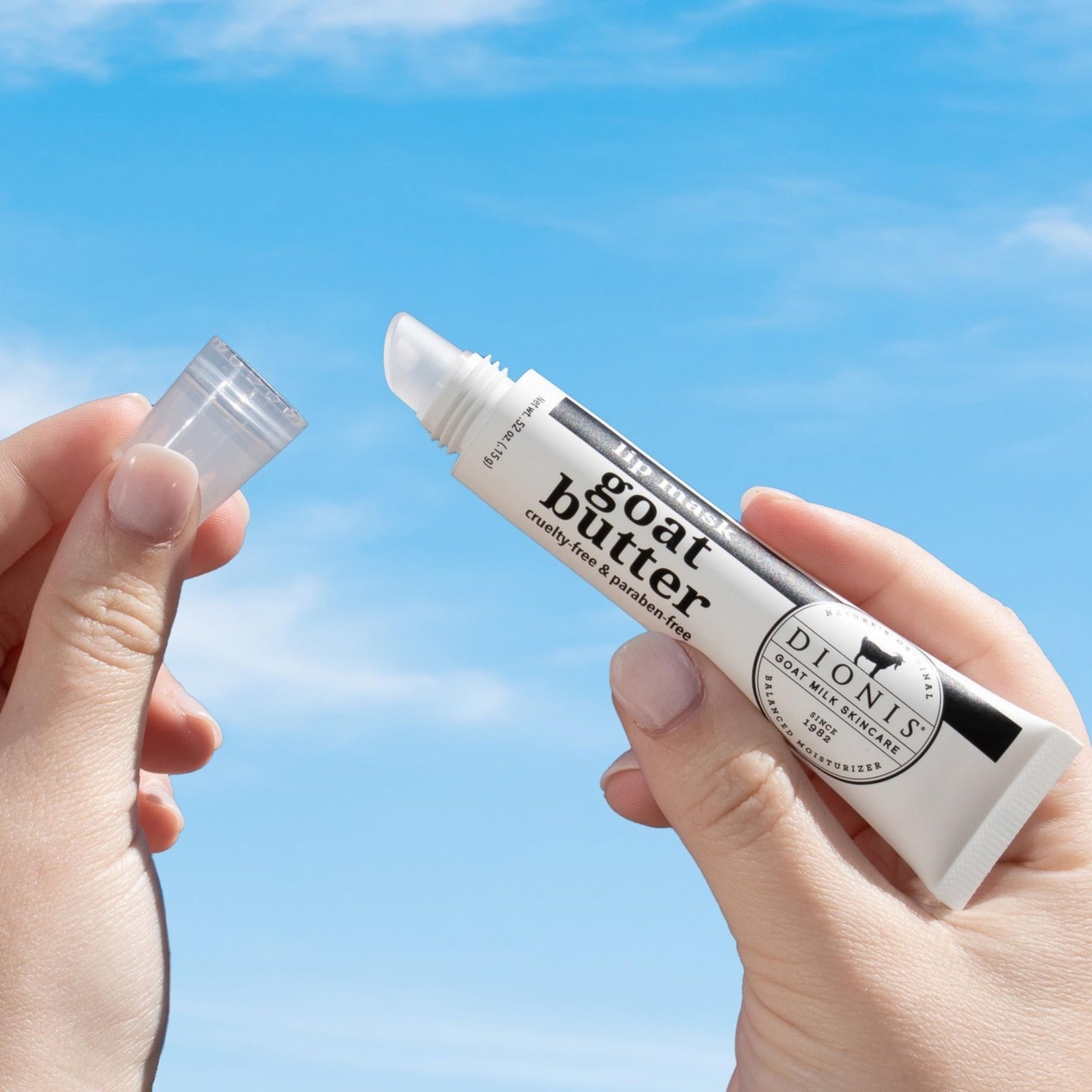 Dionis Goat Butter Overnight Lip Mask & Lip Balm Kit - Goat Milk, Jojoba & Moringa Oils Moisturize & Repair Chapped Lips Overnight while Lip Balm Keeps Moisture Locked In All Day, Milk & Honey