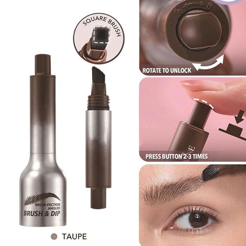 Liftique Brow Brush, Liftique Eyebrow Brush, Liftique - Instant Brow Brush, Brow Fection Angled Brush & Dip (ESPRESSOM*2)