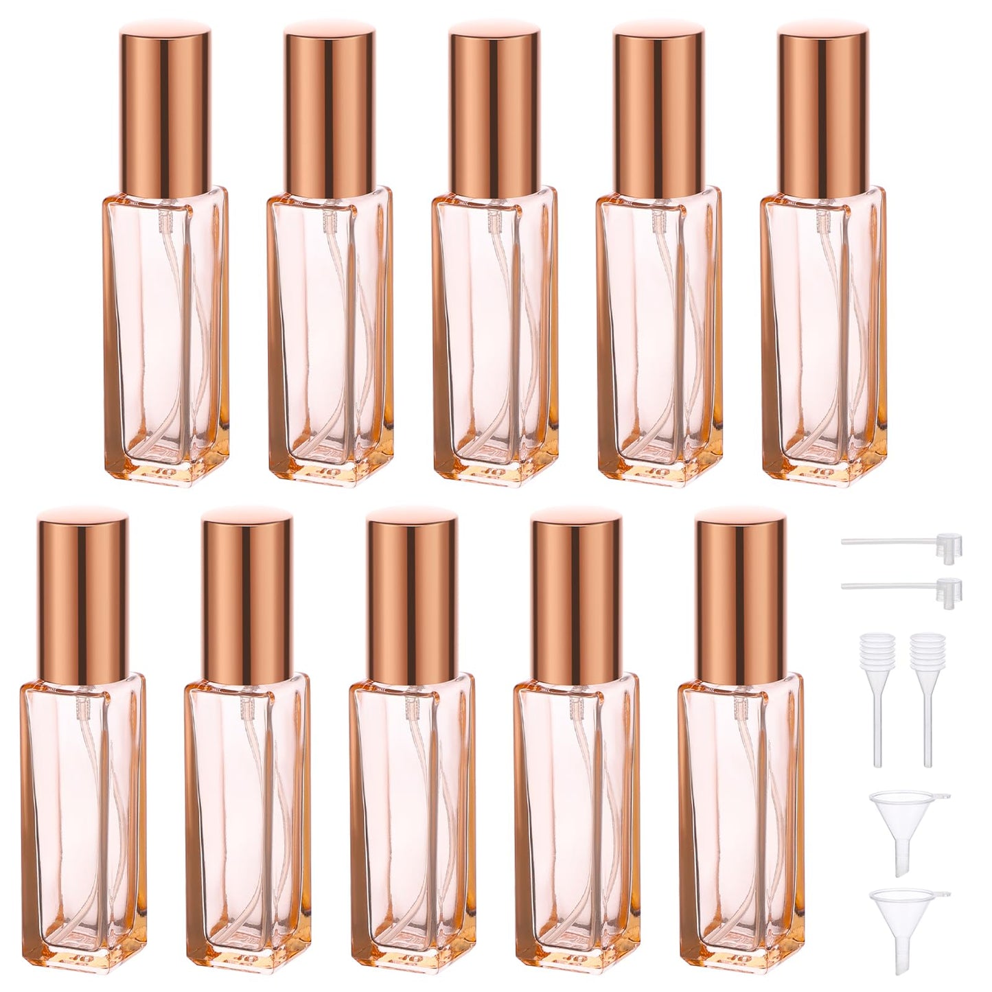 Segbeauty Travel Perfume Atomizer Refillable, 10 Packs Empty Perfume Spray Bottles, 10ML Mini Pocket Travel Cologne Sprayer Fine Mist Atomizer Cosmetic Sample Bottle for Travel Outgoing Party Work