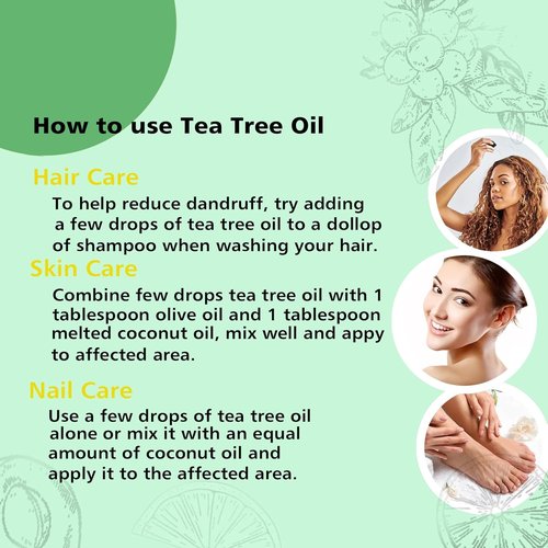 GM Gumili Tea Tree Oil - 100% Pure Essential Oil for Skin, Hair, Nails | 30ml Size