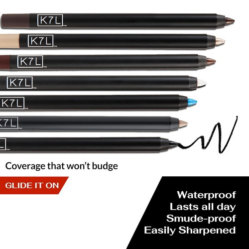 K7L Nude Waterline Eyeliner Pencil - Longwear, Creamy & Waterproof for an Awake Eye Look