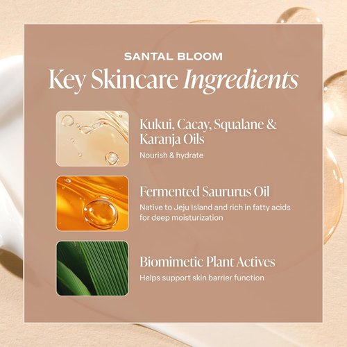 Saltair Body Oil - Luxurious Santal Bloom After Shower Moisturizer for All Skin Types | 4oz Pump Bottle