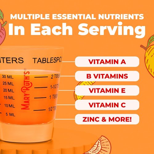 MARYRUTH'S Liquid Multivitamin for Hair Growth - Biotin 10000mcg | Clinically Tested for Thicker Hair & Skin Care | 15.22 Fl Oz
