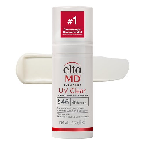 EltaMD UV Clear Face Sunscreen - Oil-Free Formula for Sensitive Skin with Zinc Oxide | Dermatologist Recommended