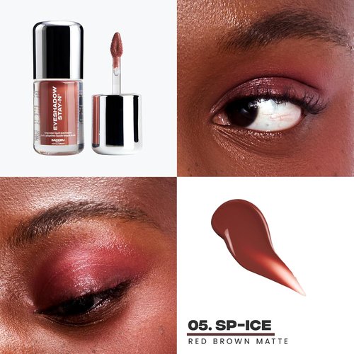 Sacheu Liquid Eyeshadow - Longwear Buildable Eye Makeup | Highly Pigmented Matte & Shimmer Cream, Sp-ICE