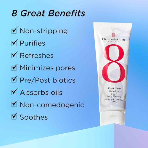 Elizabeth Arden Eight Hour HydraPlay Daily Cleanser & Pore Minimizer - Hydrating Face Wash, 4.2 oz.