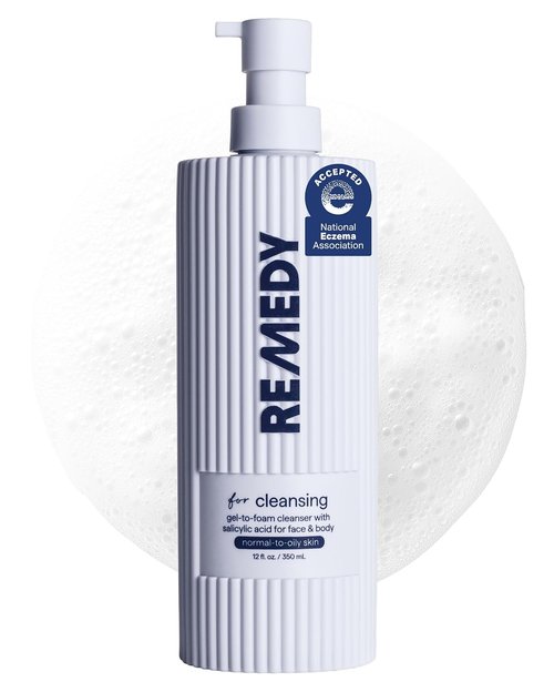 Remedy Gel-to-Foam Cleanser - Lightweight Formula for Normal to Oily Skin | 0.5% Salicylic Acid, Ceramide NP, Niacinamide, Green Tea | 12 fl. Oz by Dr. Shah