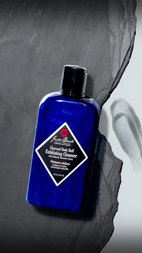 Jack Black Charcoal Body Buff - Exfoliating Cleanser for Deep Skin Renewal | 10 oz