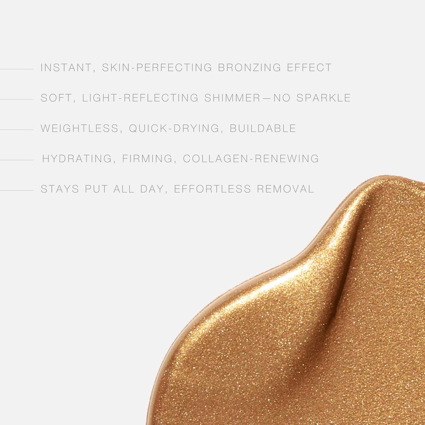 Hampton Sun Bronze-On Shimmer Body Luster - Instant Bronzing Gelée for Smooth, Radiant Skin | Deeply Hydrating & Firming