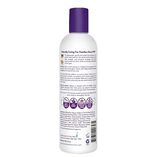 Fairy Tales Daily Cleanse Kids Shampoo - Gentle, Tangle-Free, Moisturizing Formula | Paraben-Free, 12 oz.