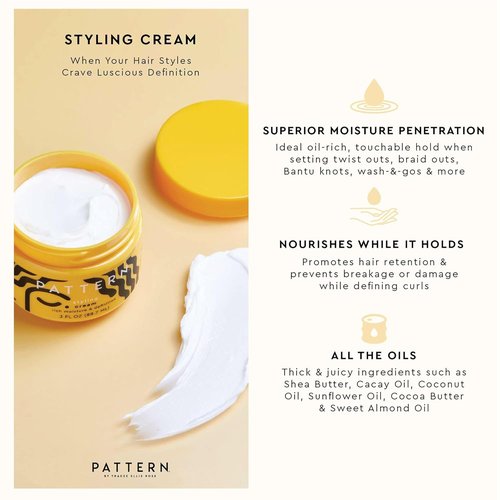 PATTERN Beauty Mini Styling Cream - Definition & Hydration for Curly & Coily Hair | 3 fl oz
