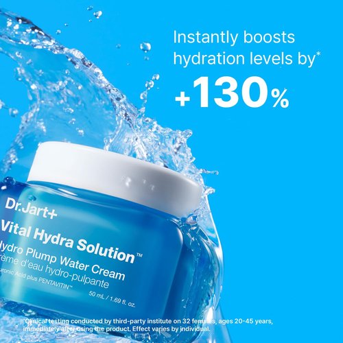 Dr.Jart+ Vital Hydra Solution Water Cream - Hydrating Korean Face Moisturizer with Hyaluronic Acid | 1.69 Fl Oz