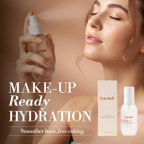 LOUAUDE Four Seasons Moisture Repair Mist, Vegan Hydrating Face Mist for All Skin Types, Makeup-Prep & Daily Comfort, 100 ml / 3.38 fl oz
