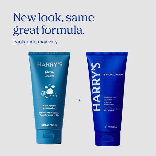 Harry's Shaving Cream for Men - Aloe & Eucalyptus Formula | 2 Pack, 6 oz - Conditions Skin & Softens Hair