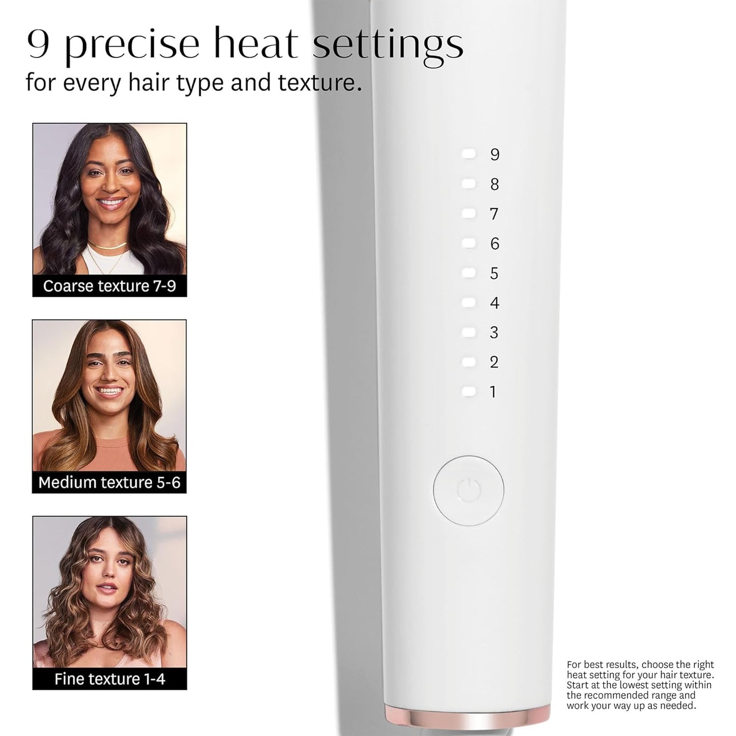T3 Professional Ionic Curling Iron Switch Kit - 3 Interchangeable Barrels, 9 Heat Settings | White/Rose Gold