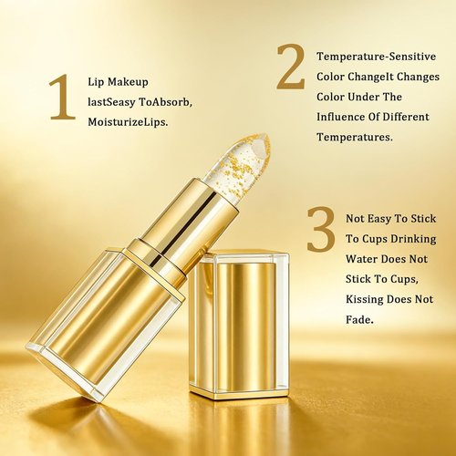 PH Adjusting Lipstick for Mature Women - Color Changing, Long-Lasting & Waterproof Glossy Shine (2 Pcs)