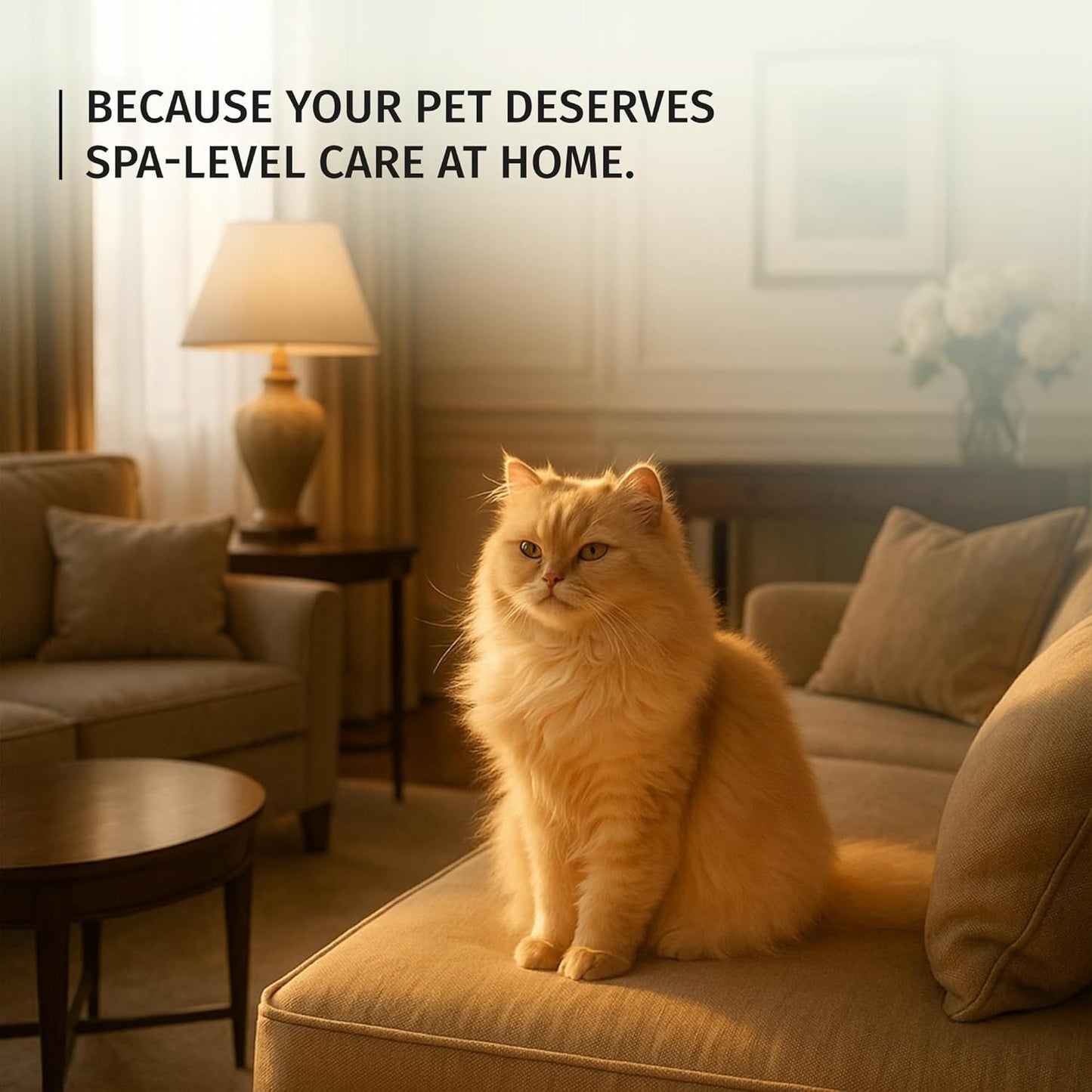 SHASH Oval Pet Brush - Handmade in Germany | Long Metal Pins with Rubber Cushion for Easy Detangling & Frizz Reduction